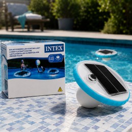 Светильник-поплавок для бассейна, солнечная LED лампа Intex 28695 5 цветов, защита IP28, 17 см (LM)