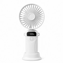 Вентилятор портативный A18 аккумуляторный, LED-дисплей, USB зарядка, 3 скорости, регулируемый наклон 90°(AX)