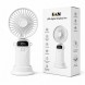 Вентилятор портативный A18 аккумуляторный, LED-дисплей, USB зарядка, 3 скорости, регулируемый наклон 90°(AX)