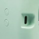 Вентилятор настільний акумуляторний A3 з RGB підсвічуванням, USB, поворотний 180 °, 3 режими роботи, Зелений (AX)