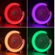 Вентилятор настільний акумуляторний A3 з RGB підсвічуванням, USB, поворотний 180 °, 3 режими роботи, Зелений (AX)