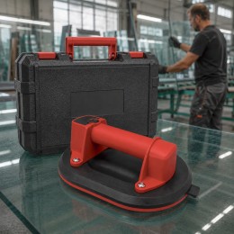 Электронный аккумуляторный вакуумный держатель для плитки и стекла 10W, 200/300 кг, 3,7–4,2 В, ручка 110 мм (626/1554)
