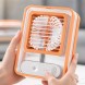 Портативний вентилятор зі зволожувачем повітря USB LED-нічник акумулятор 1500 мА·год 4.5W, Помаранчевий (AMN)