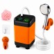Душ туристичний похідний акумуляторний 7500 mAh з дисплеєм температури, насосом, 6 режимів, USB, 3 л/хв (AMN)