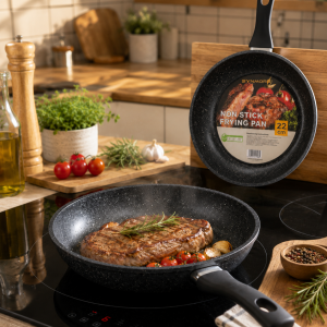 Кухонна сковорідка з крапчастим антипригарним покриттям Non Stick Frying Pan 22 см