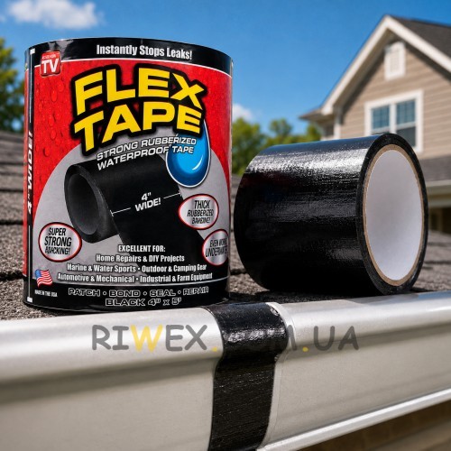 Універсальна герметизуюча стрічка Flex Tape nanotape AND XL-891 10см для ремонту кровлі, труб (X05/950)