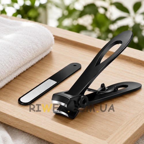 Кусачки для нігтів 2PCS Nail Clipper AND ES-02A манікюрний набір з пилкою та футляром для рук і ніг (X05/5747)