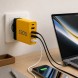 Мережевий зарядний пристрій 26X188 120W на 6 USB-портів USB-C та USB-A для смартфонів і ноутбуків, Жовтий  (509/5081)