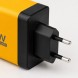 Мережевий зарядний пристрій 26X188 120W на 6 USB-портів USB-C та USB-A для смартфонів і ноутбуків, Жовтий  (509/5081)