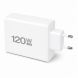 Мережевий зарядний пристрій 26X188 120W на 6 USB-портів USB-C та USB-A для смартфонів і ноутбуків, Білий  (509/5083)