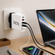 Мережевий зарядний пристрій 26X188 120W на 6 USB-портів USB-C та USB-A для смартфонів і ноутбуків, Білий  (509/5083)
