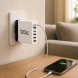 Мережевий зарядний пристрій 26X188 120W на 6 USB-портів USB-C та USB-A для смартфонів і ноутбуків, Білий  (509/5083)
