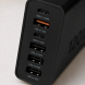 Мережевий зарядний пристрій 26X188 120W на 6 USB-портів USB-C та USB-A для смартфонів і ноутбуків, Чорний  (509/5082)