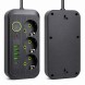Сетевой удлинитель Power Socket F09U с USB Type-C, 3 розетки, 4 USB, кабель 2 м, 2500 Вт, черный (509/3065)