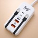Зарядная станция 26X-200 66 Вт с 2 USB и 2 PD, встроенными кабелями Type-C и Lightning (509/5087)