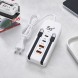 Зарядная станция 26X-200 66 Вт с 2 USB и 2 PD, встроенными кабелями Type-C и Lightning (509/5087)