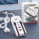 Зарядная станция 26X-200 66 Вт с 2 USB и 2 PD, встроенными кабелями Type-C и Lightning (509/5087)