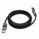 Кабель для зарядки SENZHEN 4-в-1 100 Вт 1,8 м USB Type-C Lightning USB-A з тканинним обплетенням 26X-197 (509/5096)