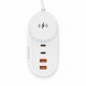 Универсальное зарядное устройство 26X-201 5,1 A беспроводная зарядка, 2 USB и 2 Type-C для гаджетов, Белый (509/5088)
