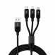 Кабель для зарядки 3 в 1 USB на Type-C, Lightning и Micro USB, 6A, передача данных, 1,2м (509/5089)