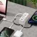 Универсальный сетевой адаптер 120 Вт 26X-203, 6 портов USB и Type-C для быстрой зарядки гаджетов (509/5090)