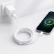 Зарядний кабель USB-C — USB-C 60W 2 м 26X205 білий для смартфона, планшета, ноутбука та павербанка (509/5092)