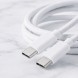 Зарядний кабель USB-C — USB-C 60W 2 м 26X205 білий для смартфона, планшета, ноутбука та павербанка (509/5092)