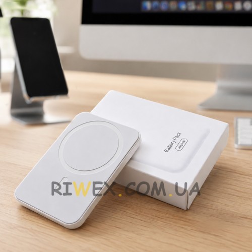 Портативний зовнішній акумулятор Battery Pack 26X-207 MagSafe з бездротовою зарядкою для смартфона (509/5094)