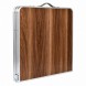 Туристичний стіл Folding Table з 4 стільцями 120×60 см алюмінієвий для пікніка кемпінгу та дачі, Темний Дуб