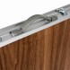 Туристичний стіл Folding Table з 4 стільцями 120×60 см алюмінієвий для пікніка кемпінгу та дачі, Темний Дуб