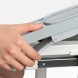 Регульована шкільна парта зі стільцем FunDesk Littonia Grey, LED-лампою і тримачем для книг 26X-150 для учнів (509/4625)