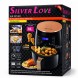 Безмасляна аерогриль-фритюрниця Silver Love 389 8 л 2400 Вт сенсорна для м’яса, картоплі та овочів