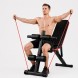 Регульований тренажер для преса і спини для дому, фітнес-лава з еспандерами для рук, плечей та кора (509/4762)