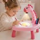 Дитячий проектор-столик для малювання Projector Painting з підсвічуванням, музикою, Рожевий (509/128000)