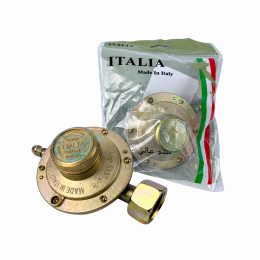 Газовый редуктор ITALIA для пропан-бутана 1000 г/ч 2,2–70 мбар штуцер 8–9 мм (VIG/М44G)