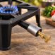 Чугунная газовая горелка 6,5 кВт GAS COOKER GB-05T для больших кастрюль, котлов и автоклавов 30*30 см (VIG/М65G)