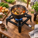Чугунная газовая горелка 6,5 кВт GAS COOKER GB-38 для больших кастрюль, котлов и автоклавов 40*40 см (VIG/М65G)