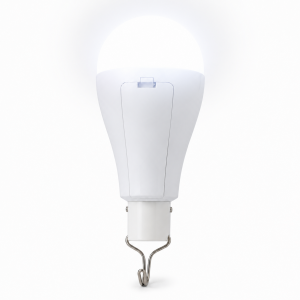 Акумуляторна USB LED лампочка E27 для дому при відключенні світла з гачком, 2 акумулятори 18650, 20 Вт 6500K — FAE-3920