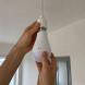 Акумуляторна USB LED лампочка E27 для дому при відключенні світла з гачком, 2 акумулятори 18650, 20 Вт 6500K — FAE-3920