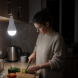 Акумуляторна USB LED лампочка E27 для дому при відключенні світла з гачком, 2 акумулятори 18650, 20 Вт 6500K — FAE-3920