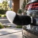 Декоративний плюшевий хвіст для автомобіля електричний, рухомий, акумуляторний, з пультом та USB, Чорний (X26)