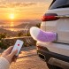 Декоративний плюшевий хвіст для автомобіля електричний, рухомий, акумуляторний, з пультом та USB, Фіолетовий (X26)