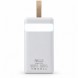 Зовнішній акумулятор Viaking T159 30000 mAh з 4 USB портами, LED підсвічуванням та Type-C, Білий (AMN)