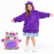 Дитяче худі-трансформер Huggle Pets Єдиноріг фіолетове 130–150 см, плюшева іграшка-подушка (4409/H-27)