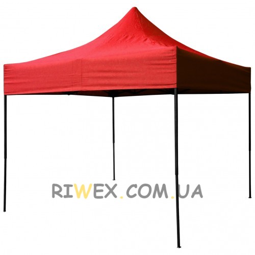 Торговый красный раздвижной шатер 3 х 3 м палатка гармошка