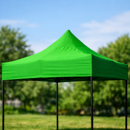 Крыша-тент для торговой палатки, павильона со складным каркасом 3х6 м Зеленая