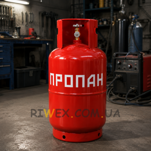 Баллон газовый пропановый 27л (Вентиль) (JS)