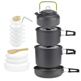 Туристический набор посуды, походный Cooking Set DS-309 (МА132)