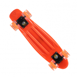 Пенні борд помаранчевий скейт 23 з колесами що світяться Penny Board до 80 кг