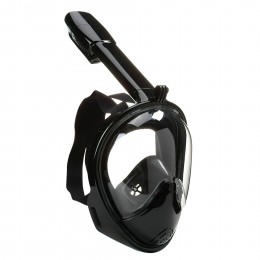 Чорна маска L/XL для снорклінгу для підводного плавання Easybreath